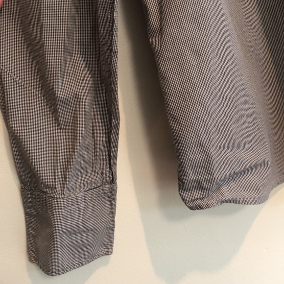 Maviamerika button down dress shirt men’s XXL Black and grey plaid pattern - Picture 3 of 7